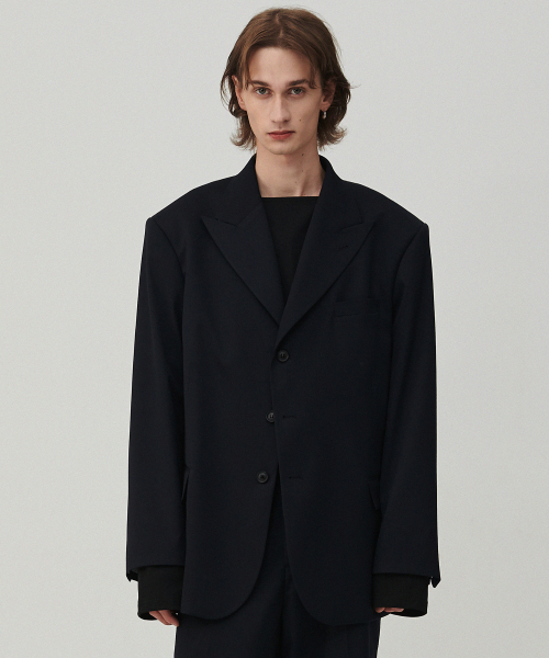 [COLLECTION LINE] 아티잔 테일러드 울 자켓 네이비