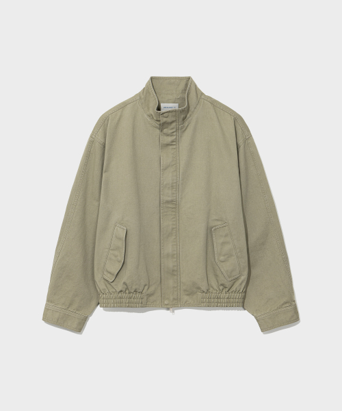 WASHED COTTON JUMPER_KHAKI BEIGE [LC263JP03KB]