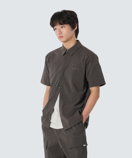 Рубашка с коротким рукавом Route (S26MMRSH62) Chocolate Khaki