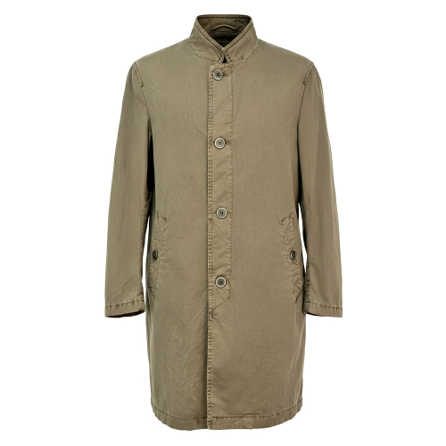 Пальто без воротника Garment Dye Brown ROAMBH03A