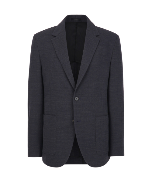 Wool Blend сирсакер сет-ап жакет Navy JNJA6B384N2