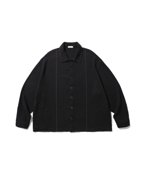 Threadwork Texture Jacket - Black