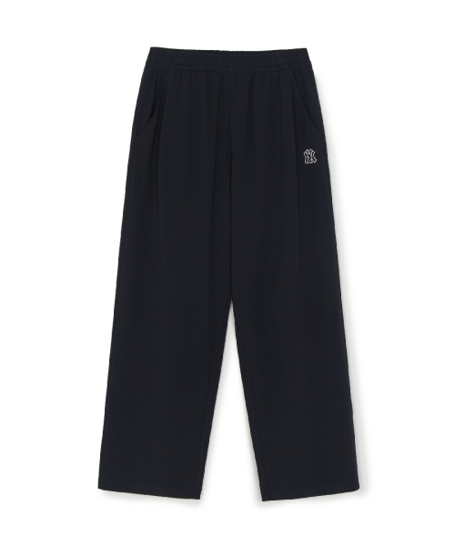 Широкие охлаждающие брюки Basic Small Logo NY (Black)