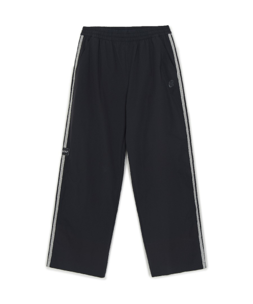 Широкие спортивные брюки с лампасами NY (Black)