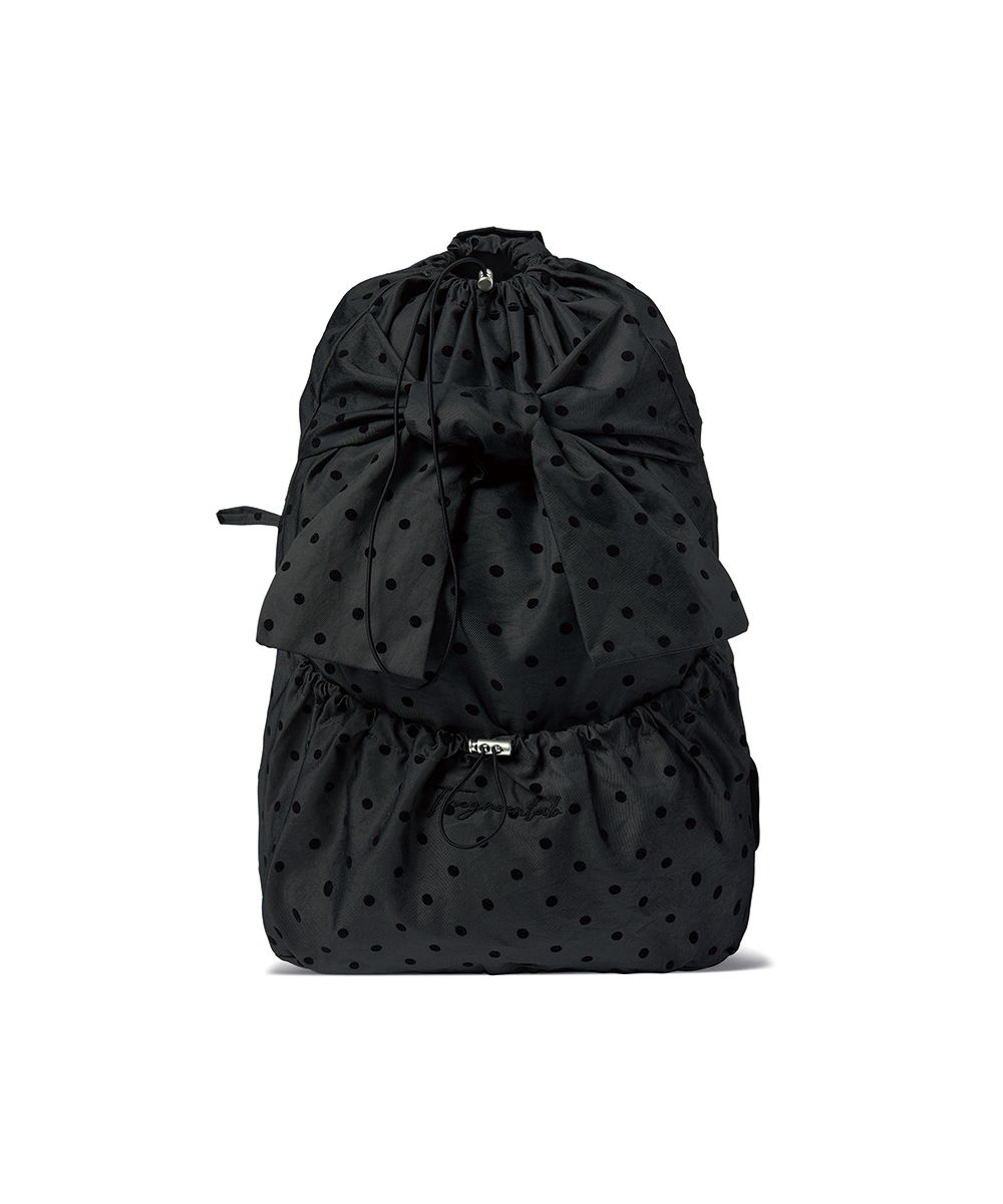 Ribbon строчка горох рюкзак Black