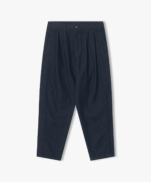 [26SS] LMM23771 джинсы багги Indigo с двумя защипами