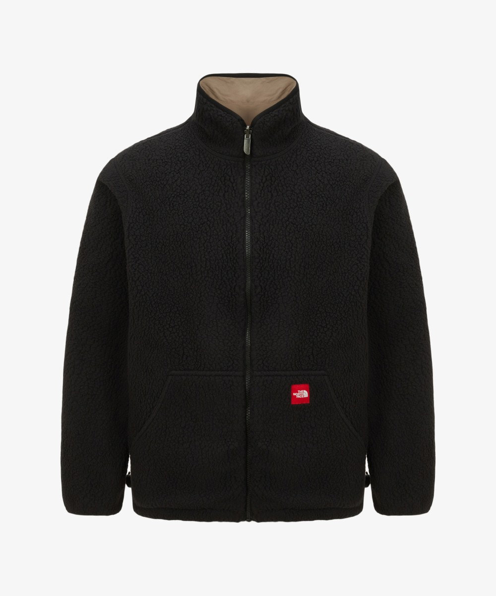 NJ4FS29A Мужской флис TNF Red Box Reversible LIGHT BEIGE