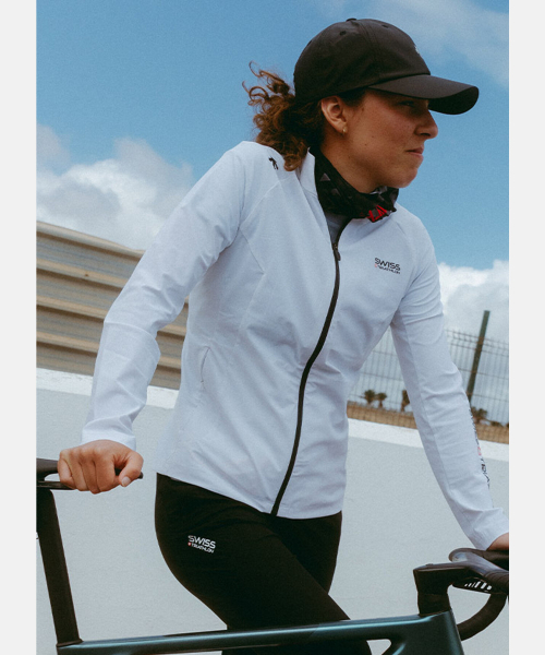 Спортивная куртка Swiss Triathlon Tricot White SR223IFT41
