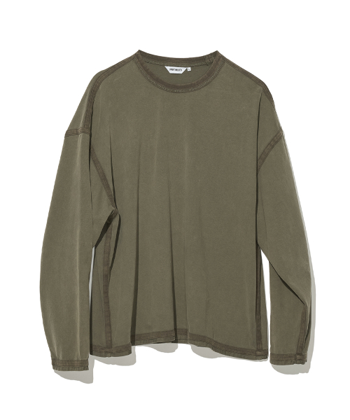 Лонгслив VTG с выстиранным кантом Khaki