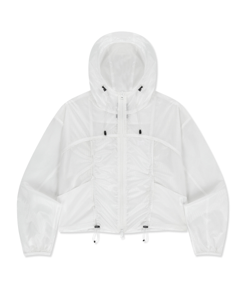 W SHRRING LIGHT WINDBREAKER - WHITE