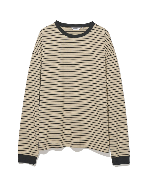 Лонгслив в полоску Mono - Beige