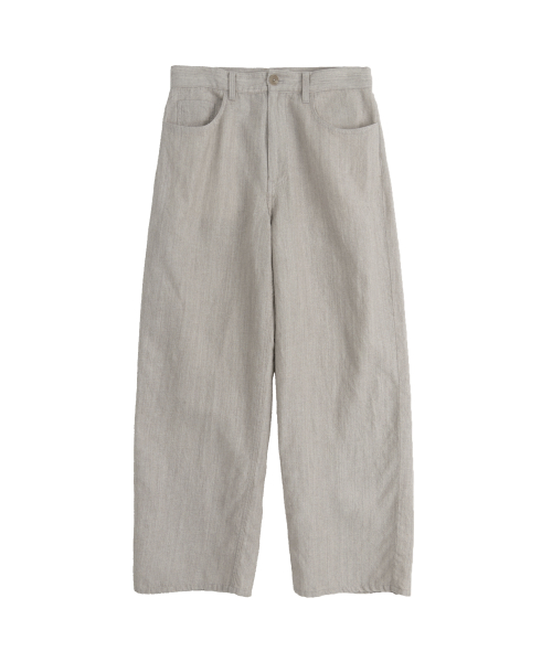 Boiled Wool твил брюки Stone