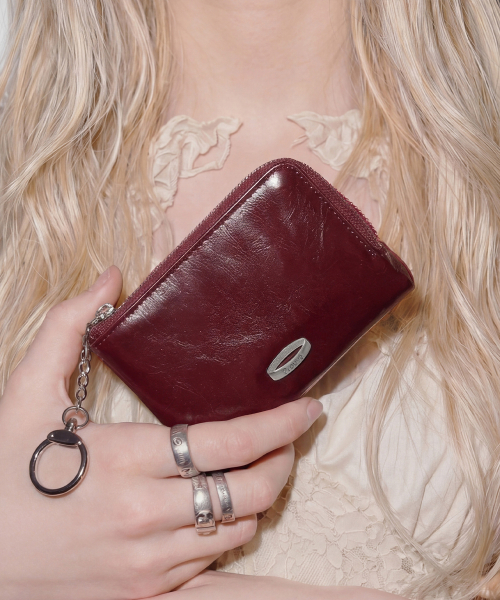PR ZIPPER POCKET WALLET - BURGUNDY