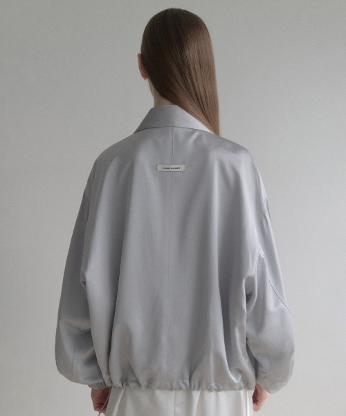 esy satin kara blouson (Grey)