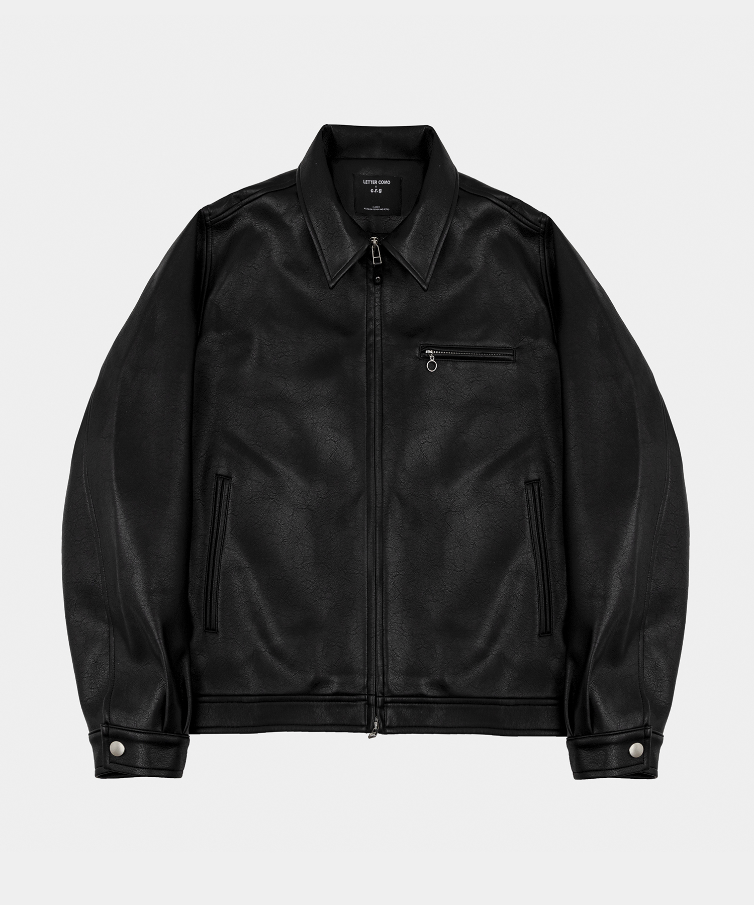 Luca Leather Blouson миниmal куртка черный