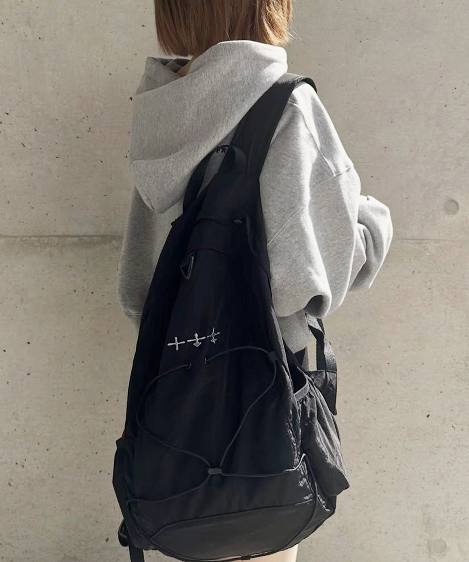 ALL DAY STRING BACKPACK_BLACK