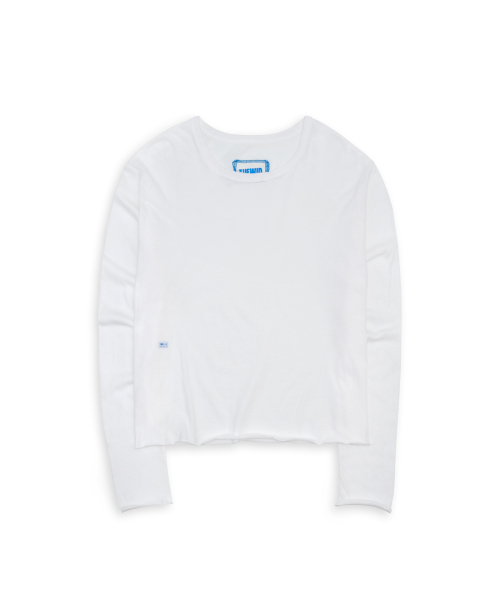 Tuewid gauze crop longsleeve t-shirts Salt