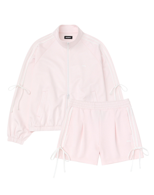 Спортивный костюм с лентами-завязками Pale Pink
