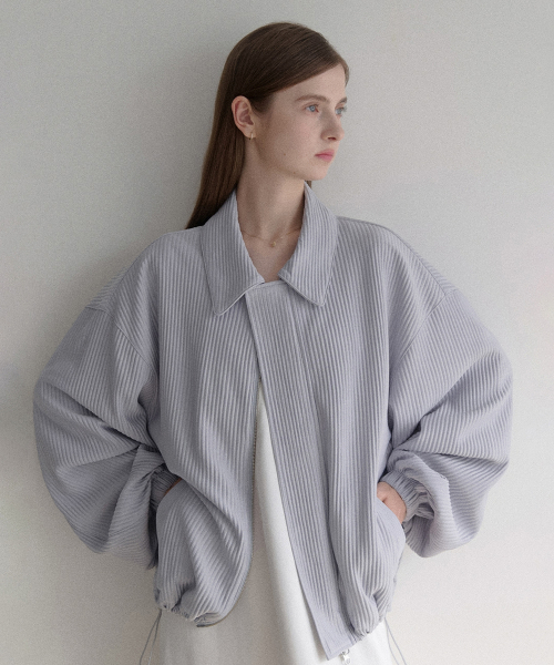 esy pleats kara blouson (Sky)