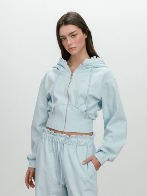 BAKE HOODIE ZIP-UP / SKYBLUE