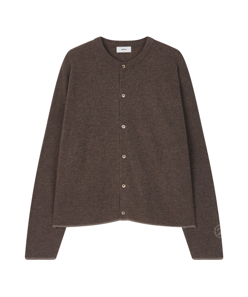 [FRUI x AETH] Tipping Cardigan_Dark Mocha