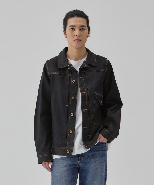 Джинсовая куртка Selvedge One Pocket Indigo C6