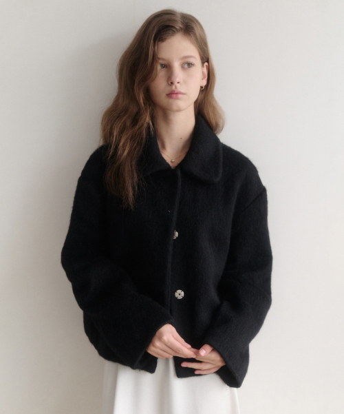 esy Alpaca Wool Jacket (Black)
