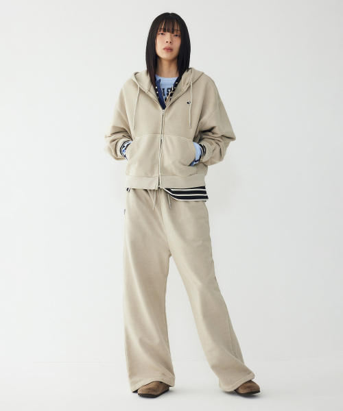 Широкие брюки Garment Dyeing Beige 9176131974
