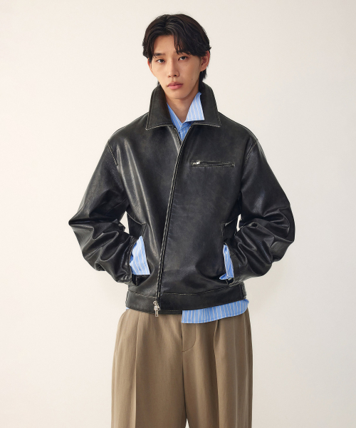 [MEN] Винтажная куртка из экокожи_dark brown 9156161112