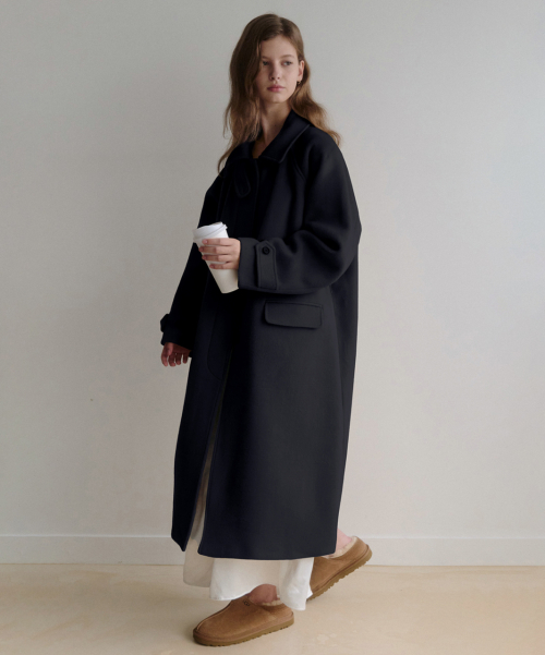 Пальто esy cashmere mac Coat (Black)