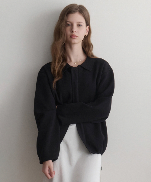 even kara knit Jacket (black)