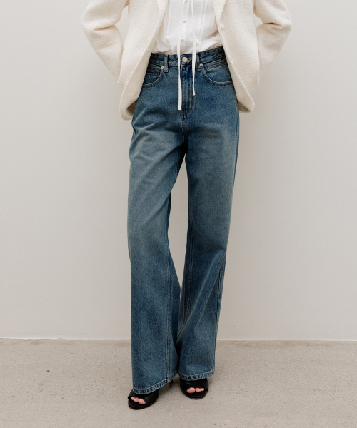 Parisien Semi-Wide Denim BleuParisien