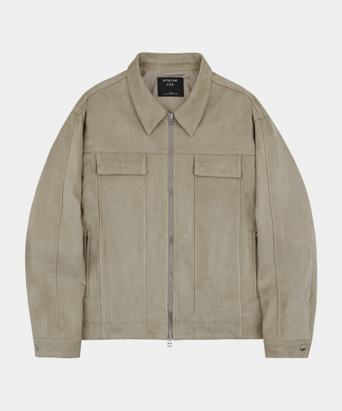 Замшевый бомбер Fresh, Beige