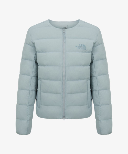 Женский легкий пуховик-кардиган NJ1DS80C MISTY BLUE