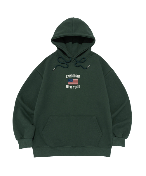 Худи American New York (Green) (plus size)