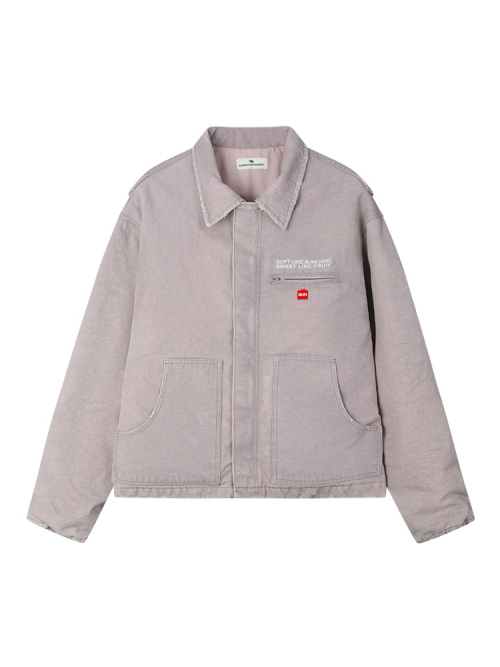 SQUARE APPLE WASHED JACKET LAVENDER