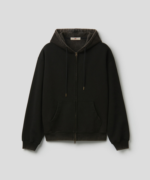 DUSK HOOD ZIP UP (BLACK)