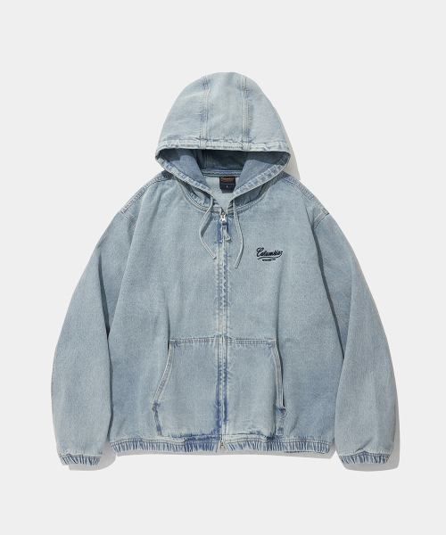 NY STREET TAIL DENIM ZIP-UP JACKET_LIGHT JEAN