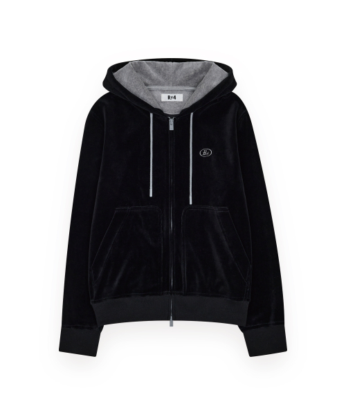 R-0064 / TAILORED VELOUR ZIP(BLACK)