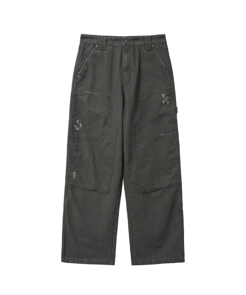 Double knee carpenter pants CHARCOAL