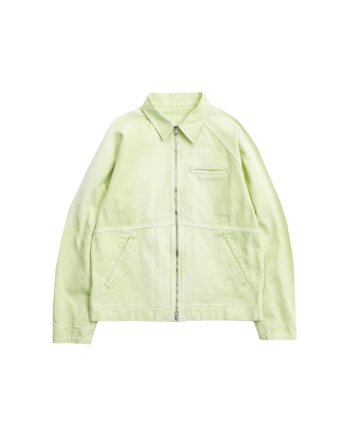 Куртка-тракер из стираного канваса (Light Green)