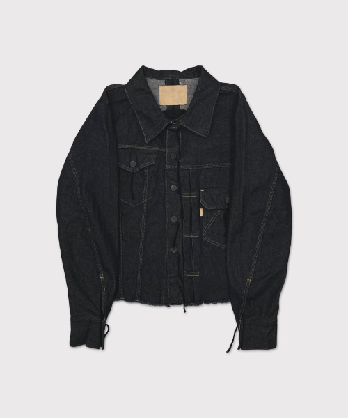 Deconstructed Denim Trucker(KOJIMA) INDIGO - INDIGO