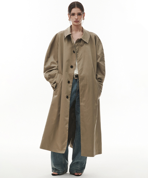 Mood Long Trench Coat бежевый