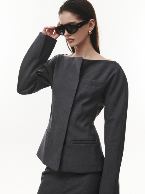 Lip Line Jacket CHARCOAL