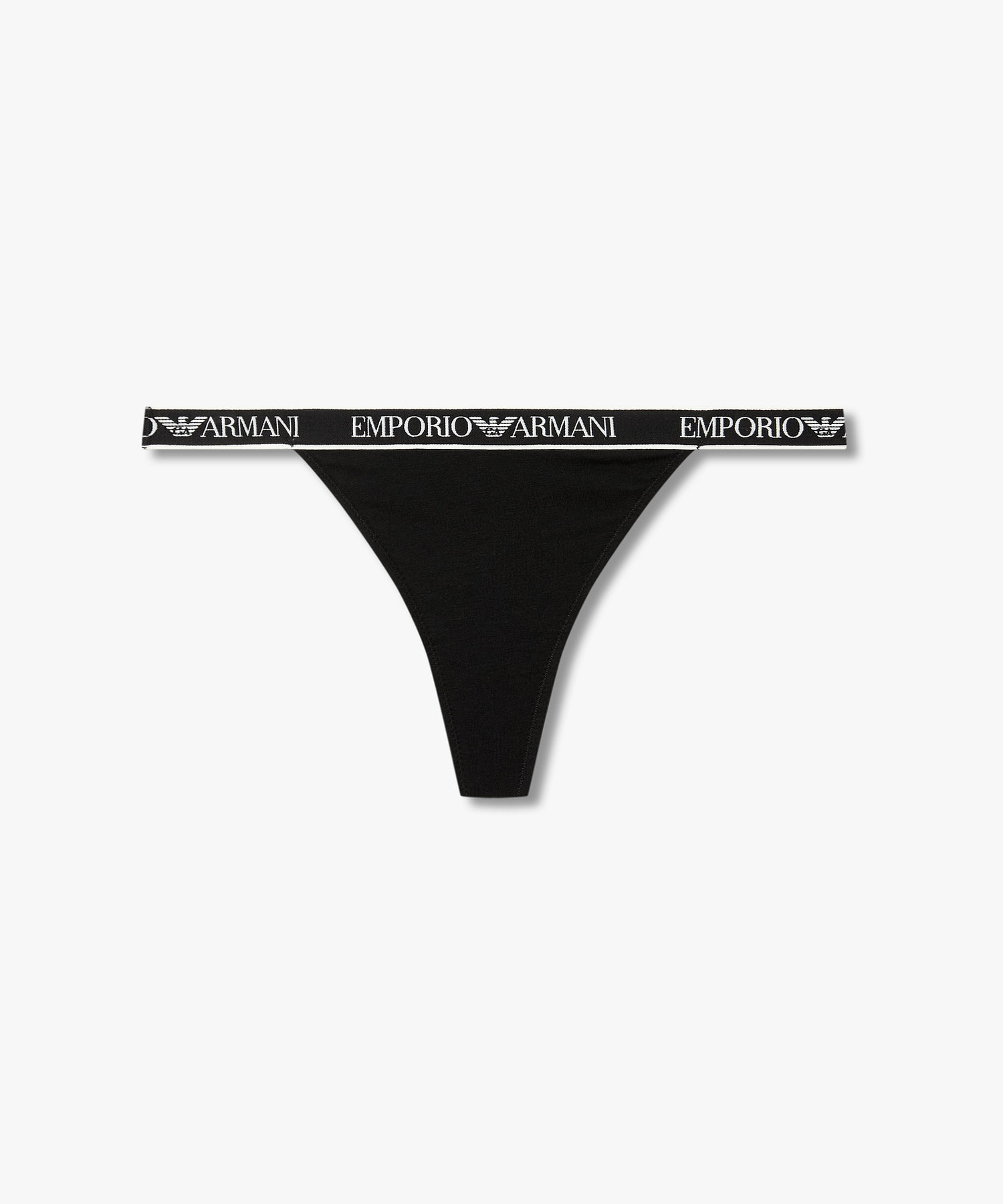 [EMPORIO ARMANI UNDERWEAR] Женские стринги с логотипом Black 0826110521