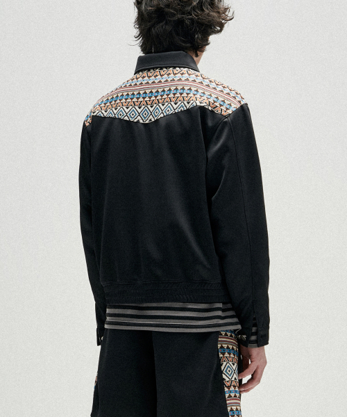 Tribal Jacquard Drizzler Jacket - чёрный