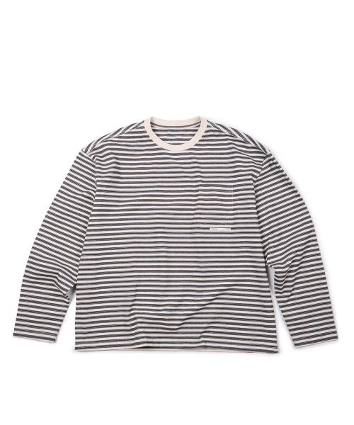 STRIPE POCKET LONG SLEEVE