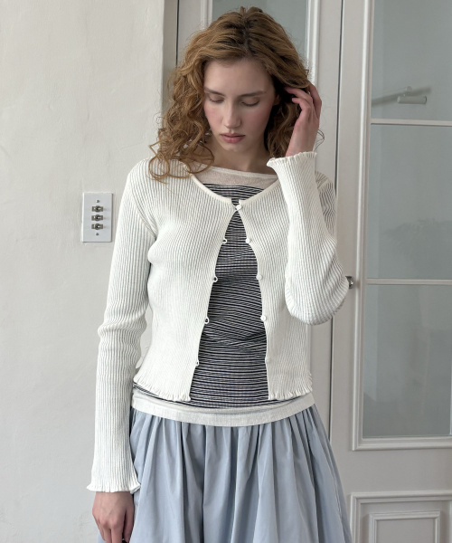 Soft ball cardigan