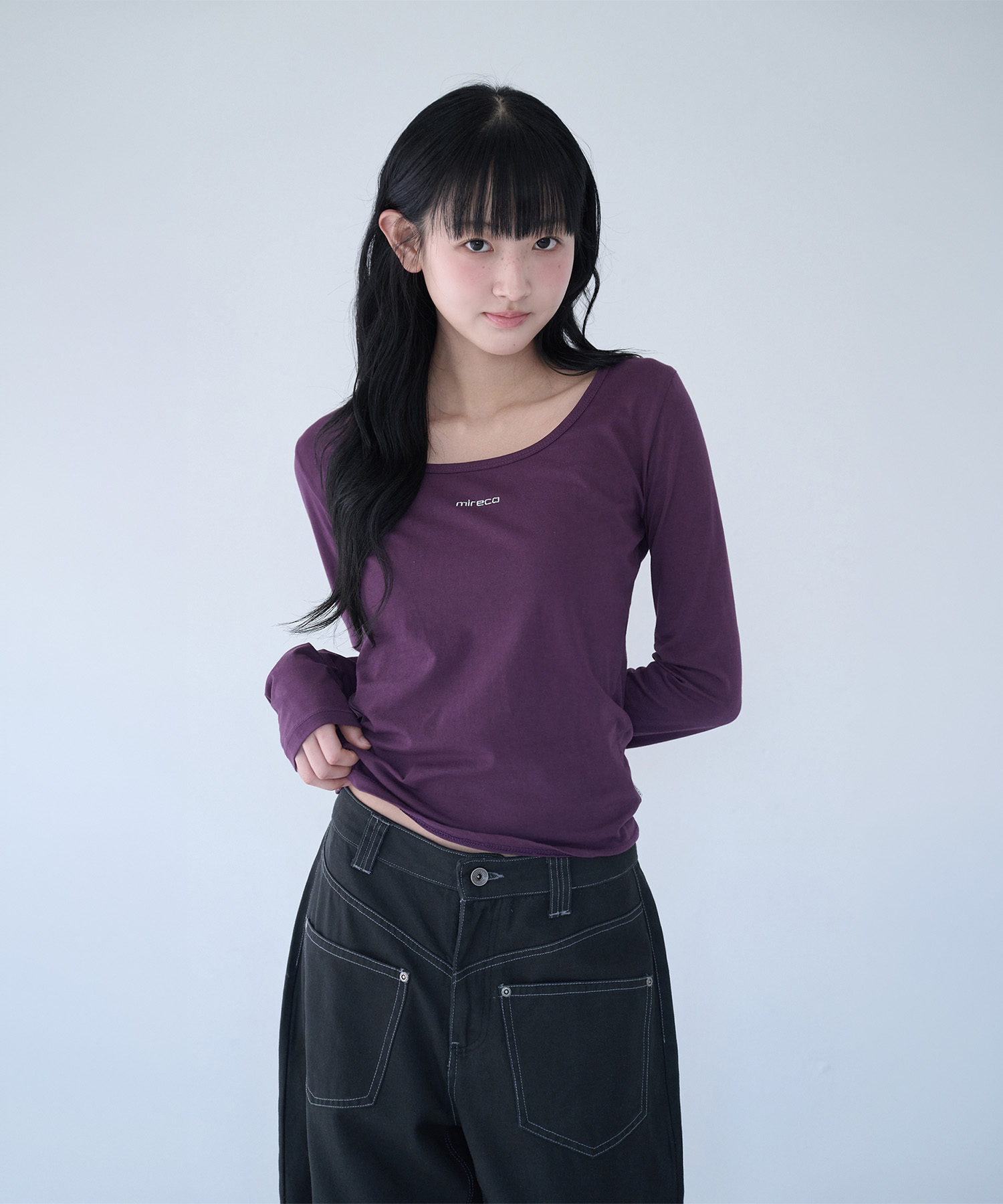 BASIC LOGO T PURPLE