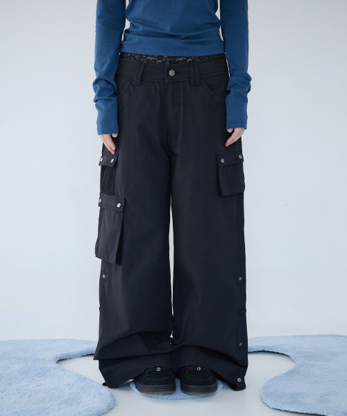 3-WAY MESH POCKET CARGO PT VINTAGE чёрный